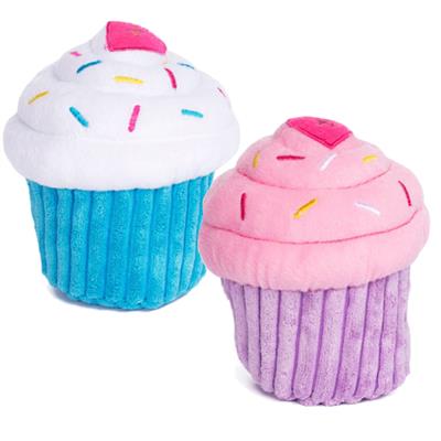 Cupcake Keychain Clip on Plush Hanger Figures Cupcake Sprinkles Multicolor 4x2in 